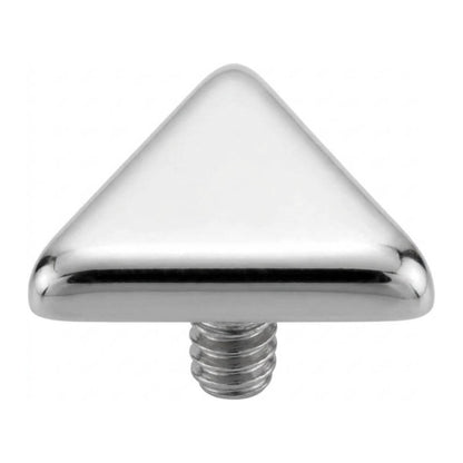 Titanium Top Triangle With Rounded Corners Internally Threaded