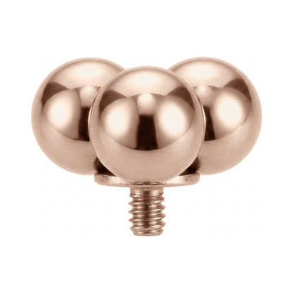 Titanium Top Triple Ball Cluster Internally Threaded