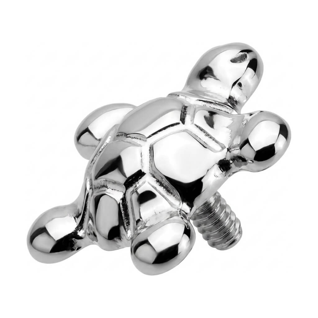Titanium Top Sea Turtle Ocean Creature Internally Threaded