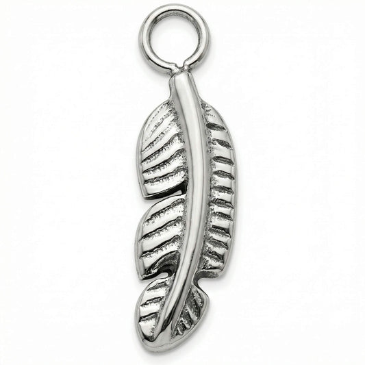 Titanium Attachment Curved Bird Feather