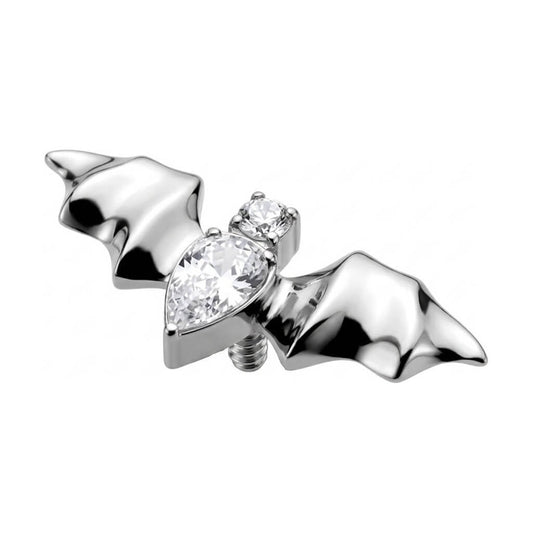 Titanium Top Bat With Teardrop Zirconia Internally Threaded