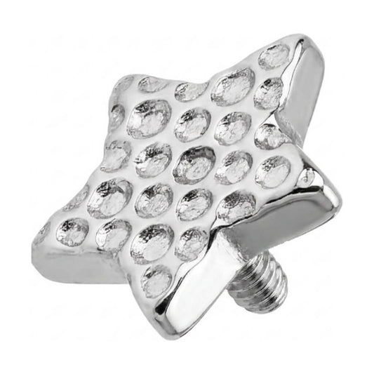 Titanium Top Textured Star Shape Internally Threaded