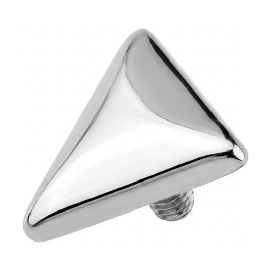 Titanium Top Geometric Triangle Shape Internally Threaded