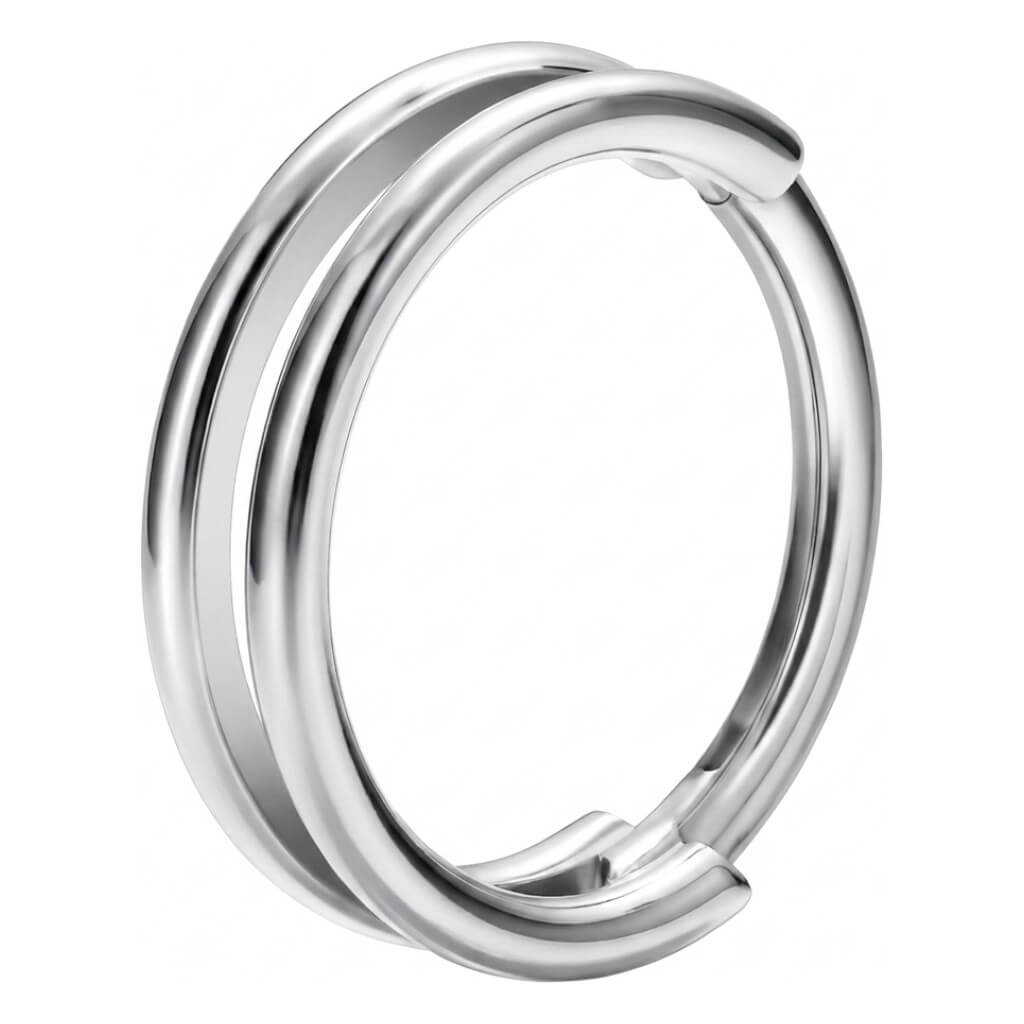 Titanium Ring Double Line Clicker