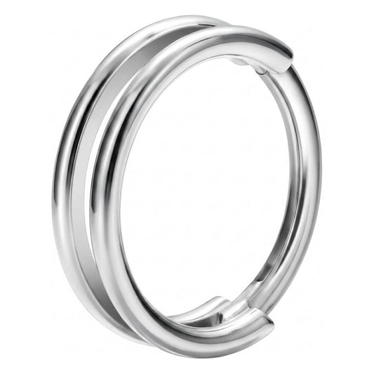 Titanium Ring Double Line Clicker