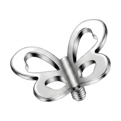 Titanium Top Open Wing Cut-Out Butterfly Internally Threaded