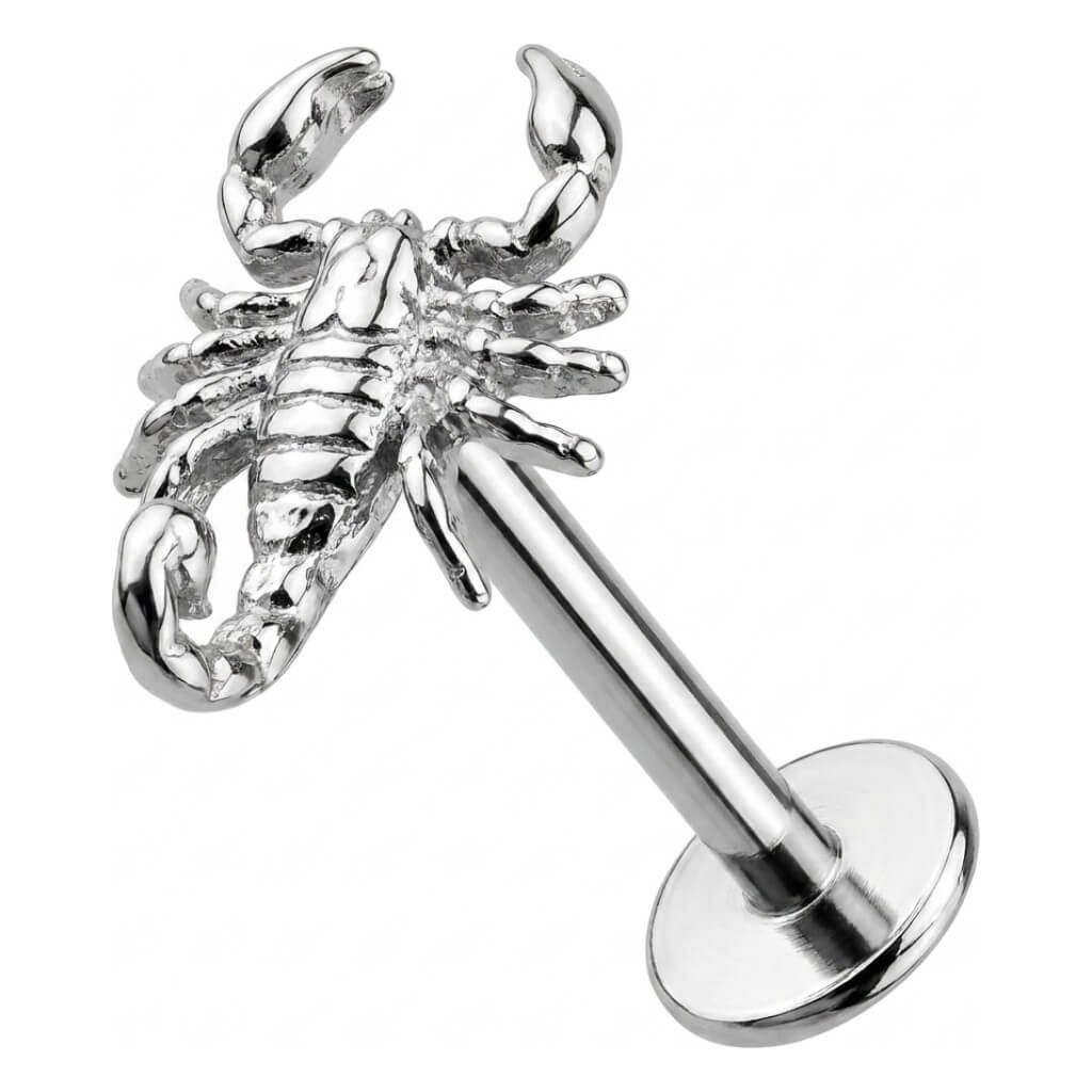 Titanium Labret Scorpion Internally Threaded