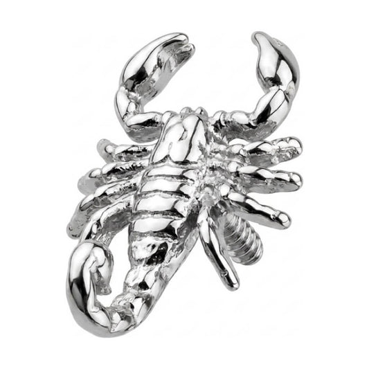 Titanium Top Textured Scorpion Figure Internally Threaded