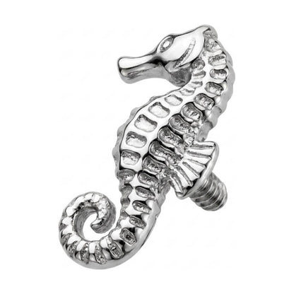 Titanium Top Ocean Seahorse Shape Internally Threaded