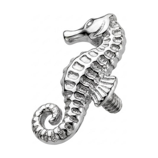 Titanium Top Ocean Seahorse Shape Internally Threaded