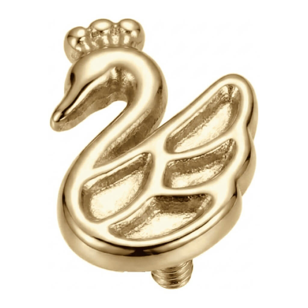 Titanium Top Swan With A Crown Internally Threaded
