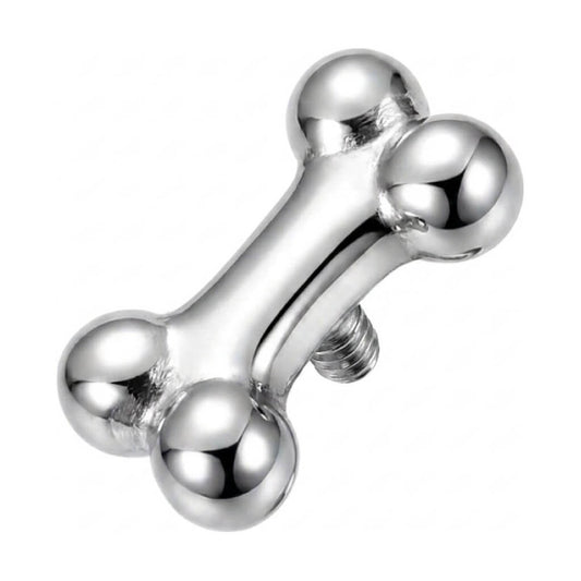 Titanium Top Dog Bone Silhouette Internally Threaded